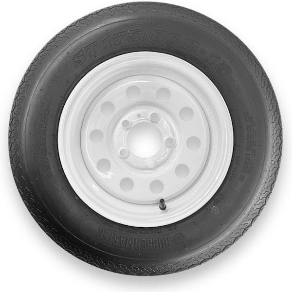 Rubbermaster - Steel Master Rubbermaster B78-13 ST175/80D13 6 Ply Highway Rib Tire and 5 on 4.5 Modular Wheel Assembly 599455 - main